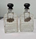 2 carafes en verre bouchons et carafe + chaîne whisky Cognac, Enlèvement ou Envoi, Comme neuf, Autres types