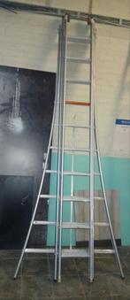 3 delige schuifladder, Doe-het-zelf en Bouw, Ladders en Trappen, Ophalen, Gebruikt