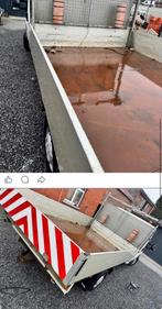 Koffer met aluminium zijkant die open kan + opbergbakje, Ophalen, Zo goed als nieuw