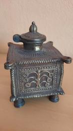 Antieke inktpot in gietijzer, Antiek en Kunst, Antiek | Kantoor en Zakelijk, Ophalen of Verzenden