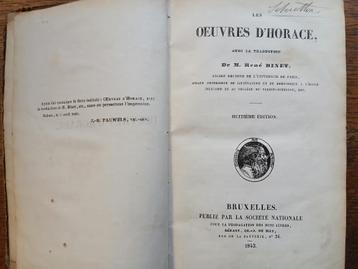 Horace - Oeuvres beschikbaar voor biedingen