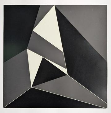 zeefdruk Marcel-Henri Verdren - espace noir beschikbaar voor biedingen