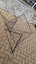 IKEA JÄRPEN original années 80 – fauteuil filaire acier noir, Enlèvement, Utilisé, Métal, “wire/filiaire” scandinave