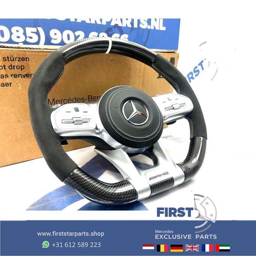 2022 AMG CARBON STUUR + AIRBAG ALCANTARA A45 CLA45 C63 E63 G, Auto-onderdelen, Besturing, Mercedes-Benz, Gebruikt, Verzenden