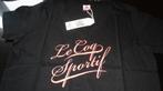 Le coq sportif zwarte t-shirt, maat 42 *nieuw*, Manches courtes, Le coq sportiv, Noir, Envoi