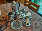 Oud zilverkleurig koffie of thee servies, Ophalen of Verzenden, Gebruikt