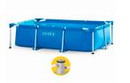 Piscine Intex avec pompe, voile avec marbre gratuit, Jardin & Terrasse, Piscines, Comme neuf, Enlèvement, Rectangulaire, Piscines hors sol
