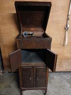 Antieke platenspeler Camsa in kast, Antiek en Kunst, Ophalen
