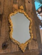 Mooie grote vintage spiegel - gouden omlijsting (h: 73 cm), Enlèvement