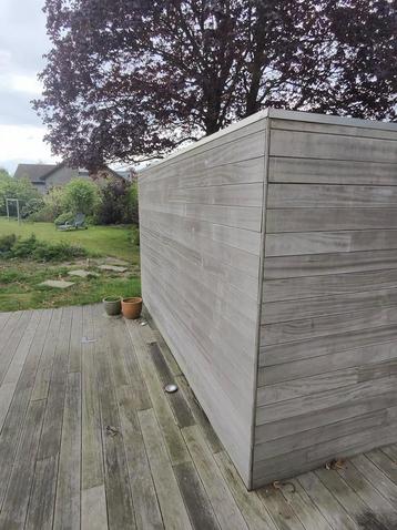 Maison de jardin (405x295cm) à Padouk, 200 à 400 cm, Enlèvement, Utilisé, Abri de jardin