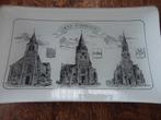 glazen schaaltje met de 3 kerken van Denderleeuw, Antiek en Kunst, Ophalen of Verzenden