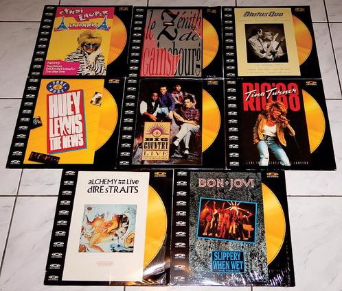 8x CD Video Tina Turner Dire Straits Gainsbourg Huey Lewis, CD & DVD, CD | Pop, Utilisé, 1980 à 2000, Enlèvement ou Envoi