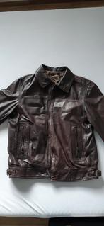 lederen jas bruin maat M, Kleding | Heren, Ophalen, Gedragen, Maat 48/50 (M), Bruin