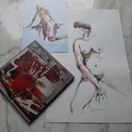 aquarel naakt + 2 boeken ROGETTE JONCKIERE (1946), Antiek en Kunst, Kunst | Tekeningen en Fotografie, Ophalen