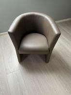 Bruine lederen zetel, Maison & Meubles, Fauteuils, Enlèvement, Comme neuf