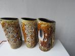 Poterie vintage Le Cyclope, lot de 3 vases en lave grasse d', Antiquités & Art, Enlèvement ou Envoi