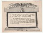 Faire-part décès carton fin DE LADRIERE Mons 1845 Receveur, Carte de condoléances, Envoi