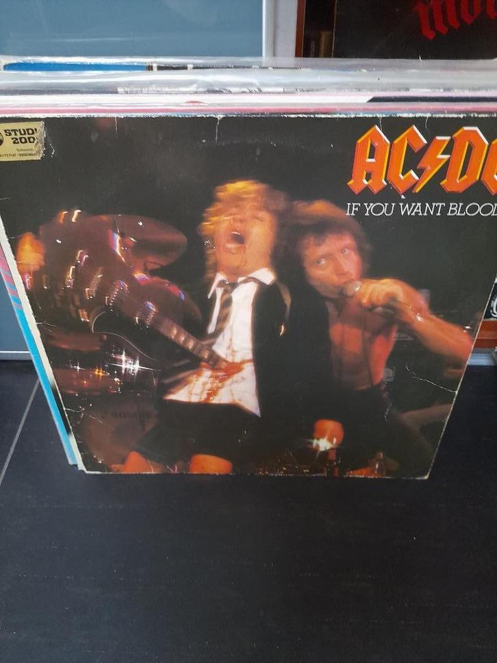 lp - ac/dc - if you want blood - vak 2, Cd's en Dvd's, Vinyl | Hardrock en Metal, Gebruikt, Ophalen of Verzenden