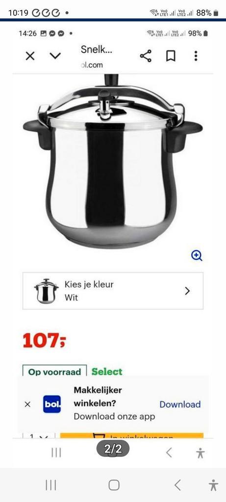 Snelkookpan magefesa als nieuw, Huis en Inrichting, Keuken | Potten en Pannen, Ophalen