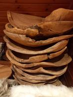 Teakschalen in verschillende afmetingen., Enlèvement ou Envoi, Neuf, Bois