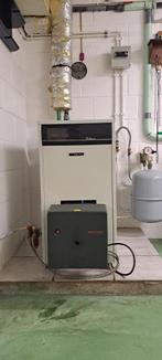boiler + oliebrander, Doe-het-zelf en Bouw, Ophalen, Gebruikt, Cv-ketel of Combi-ketel, Minder dan 60 cm