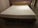 Boxspring 180x200, Huis en Inrichting, Ophalen, Beige, Tweepersoons, Zo goed als nieuw