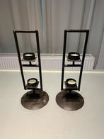 2 kandelaars, Huis en Inrichting, Woonaccessoires | Kandelaars en Kaarsen, Ophalen, Zo goed als nieuw