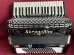 Z.g.a.n. italiaanse Serenellini accordeon . 96 bas ., Musique & Instruments, Accordéons, Comme neuf, Avec valise, Accordéon à touches