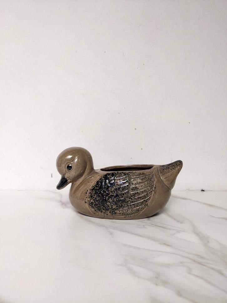 vintage eend bloempot, Maison & Meubles, Accessoires pour la Maison | Vases, Comme neuf, Poterie ou Porcelaine, Enlèvement ou Envoi