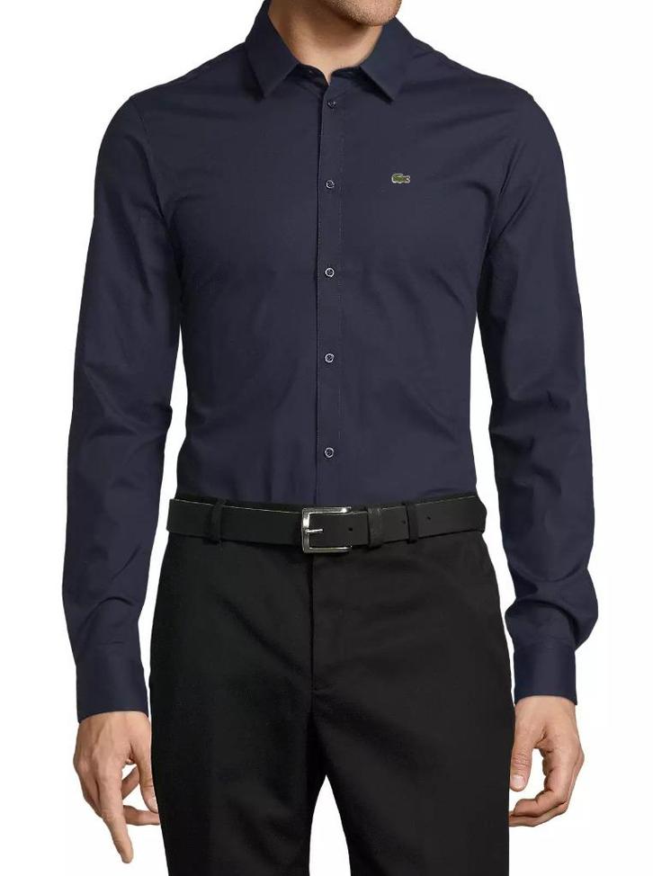 Lacoste Hemd Slim Fit 2 Kleuren Lange Mouwen S-4XL, Kleding | Heren, Overhemden, Nieuw, Overige halswijdtes, Overige kleuren, Verzenden