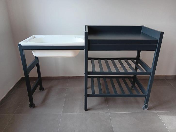 Verzorgingstafel met badje, Kinderen en Baby's, Kinderkamer | Commodes en Kasten, Gebruikt, Commode, 90 tot 105 cm, 75 tot 100 cm