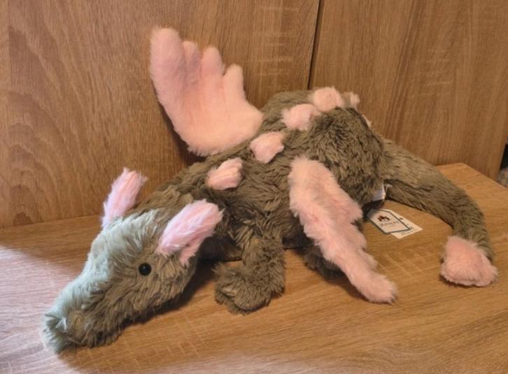Jellycat Malachy Dragon - Nieuw, Kinderen en Baby's, Speelgoed | Knuffels en Pluche, Nieuw, Beer, Verzenden