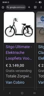 Sitgo elektrische loopfiets/step, Ophalen