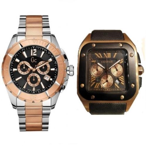 Horloge Guess Collection / Santos100XL, Handtassen en Accessoires, Horloges | Dames, Nieuw, Polshorloge, Guess, Goud, Goud, Ophalen