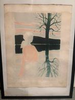 André Brasilier - Impression du soir - 1958, Antiek en Kunst, Ophalen
