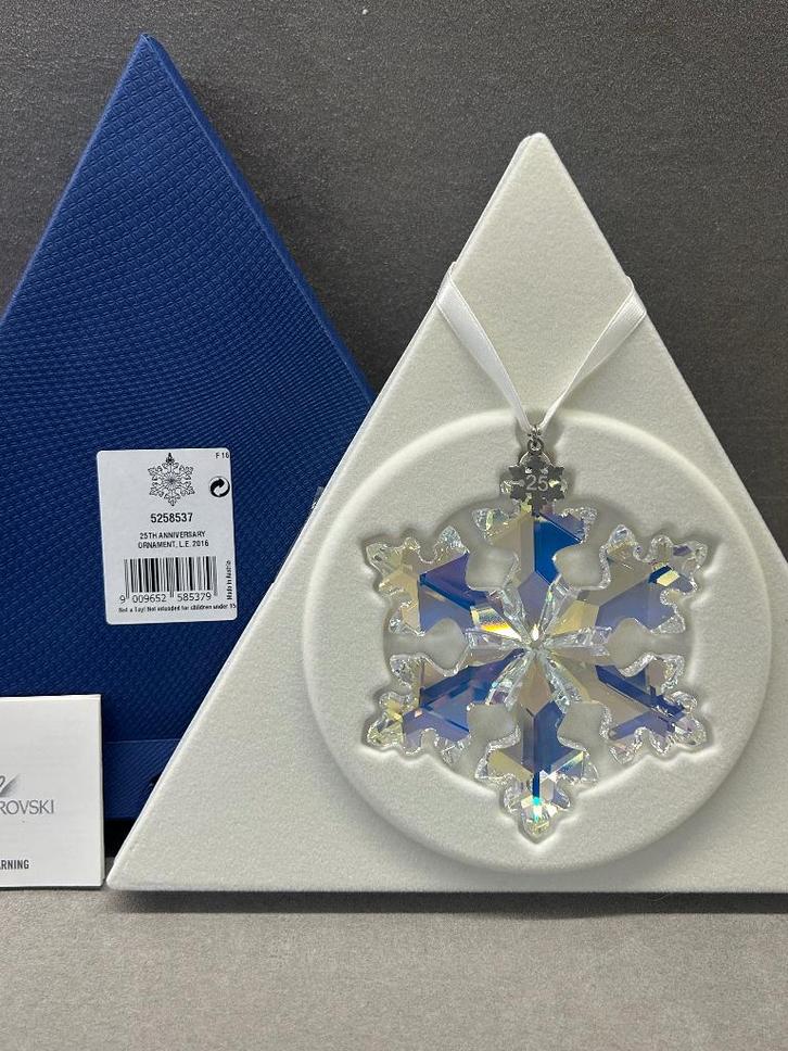 Swarovski Kerstster groot 2016 Jubileum Ornament 25 jaar, Verzamelen, Swarovski, Nieuw, Figuurtje, Ophalen of Verzenden
