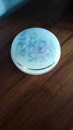 Limoges France juwelenpotje of bonbonnière met bloemen, Antiek en Kunst, Ophalen of Verzenden