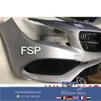 W117 CLA Facelift AMG Voorbumper compleet zilvergrijs bumper, Gebruikt, Voor, Mercedes-Benz, Ophalen of Verzenden