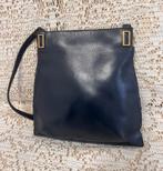 DELVAUX vintage marineblauwe leren tas, Ophalen of Verzenden, Zo goed als nieuw, Blauw