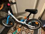 blauwe kinderfiets decathlon met steunwieltjes, Ophalen, Zijwieltjes, Decathlon, Minder dan 16 inch