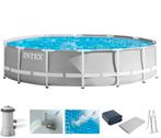 Zwembad - Intex Prism Frame Pool 457x122, Gebruikt, Rond, 300 cm of meer, Ophalen