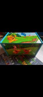 Coffre de rangement en bois chambre enfant motif winnie, Enlèvement, Comme neuf