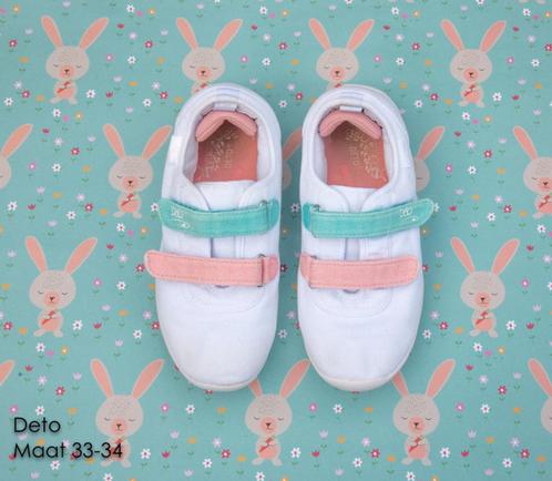 Turnpantoffels wit roze blauw Deto – Maat 33-34, Enfants & Bébés, Vêtements enfant | Chaussures & Chaussettes, Utilisé, Chaussures de sport