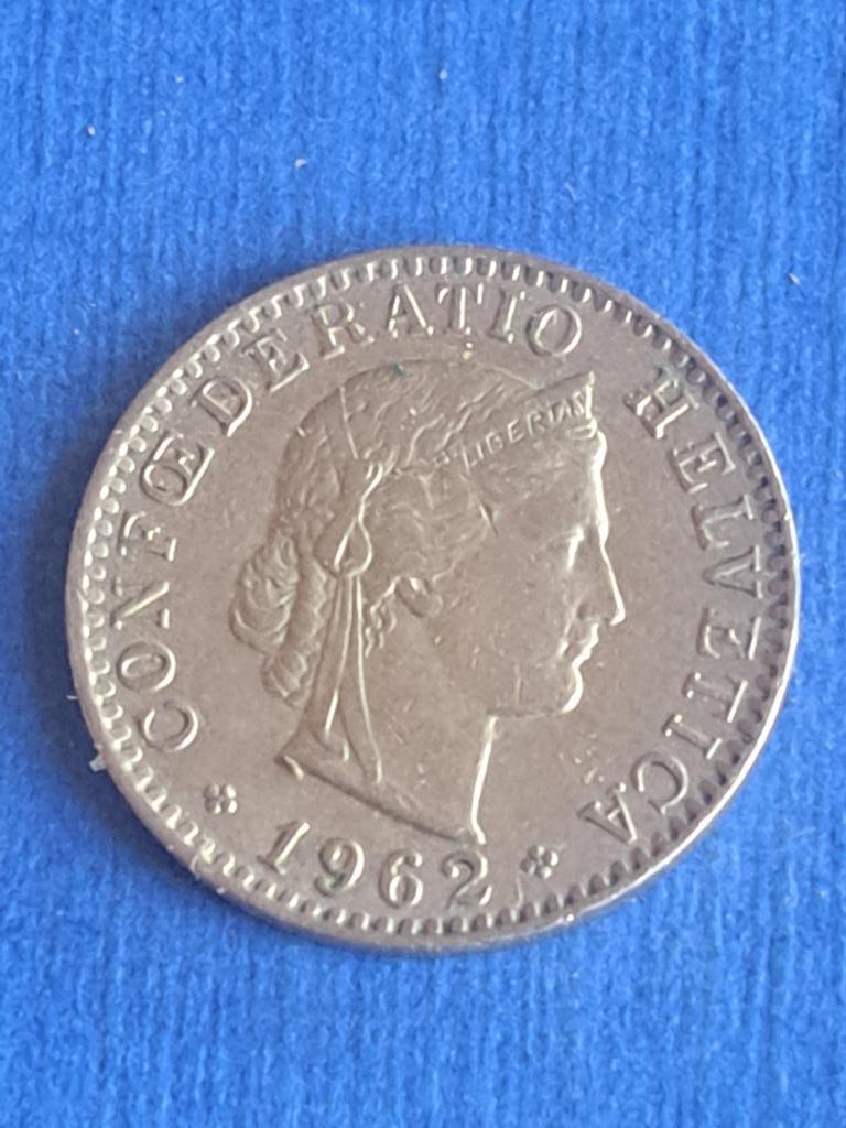 1962 Suisse 20 centimes, Envoi, Autres pays, Monnaie en vrac