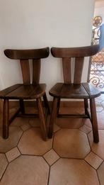 2 vintage stoelen, Huis en Inrichting, Ophalen, Zo goed als nieuw, Hout, Twee