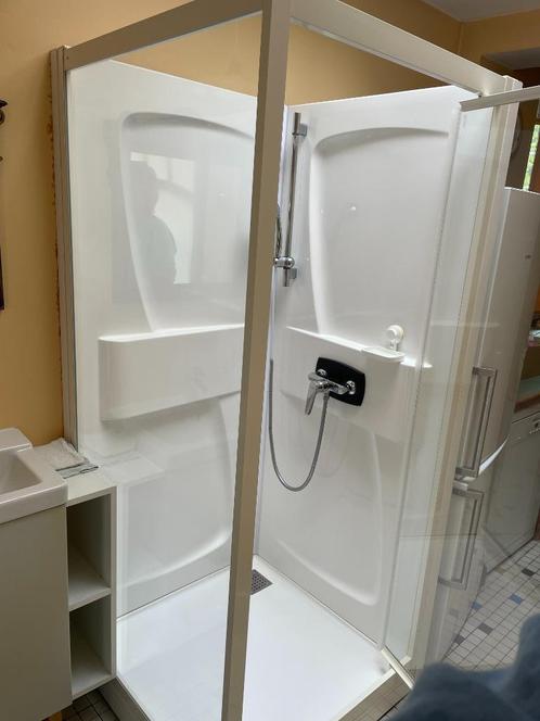 Cabine de douche Kinedo, Doe-het-zelf en Bouw, Sanitair, Zo goed als nieuw, Douche, Glas, Inox, Ophalen
