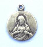 Antique Catholic Religious Holy Medal Virgo Carmeli, Verzenden, Gebruikt, Christendom | Katholiek