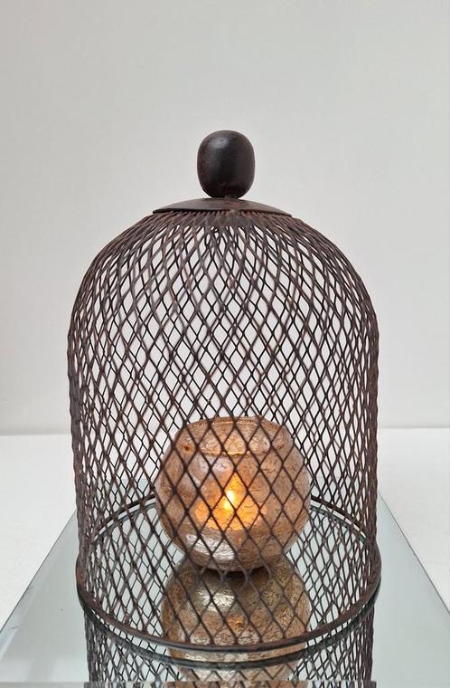 Gaasvormige rustieke stolp landelijke sfeer deco kooi, Huis en Inrichting, Woonaccessoires | Stolpen, Gebruikt, Ophalen of Verzenden