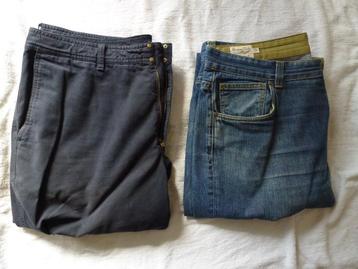 2 broeken Massimo Dutti Gedragen Maat 50 beschikbaar voor biedingen
