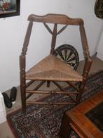 2xHandgemaakte rieten stoelen, Huis en Inrichting, Ophalen, Gebruikt, Twee, Riet of Rotan